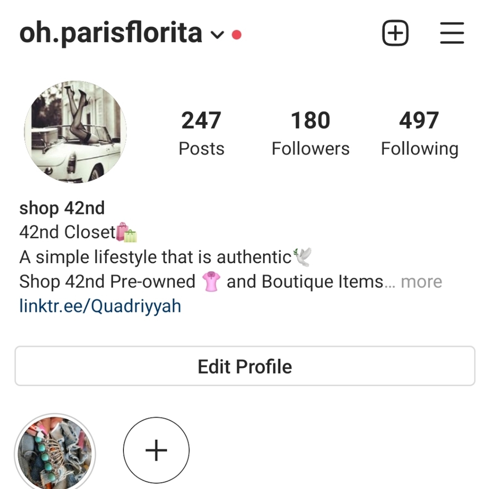 Hi. Shop42nd! Follow me on Instagram; thanks